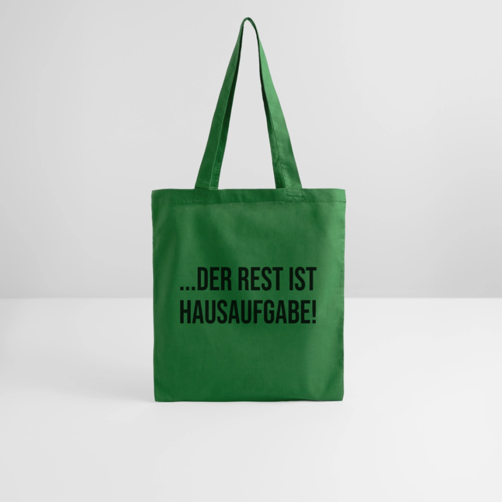 Der Rest ist Hausaufgabe - Stoffbeutel - Fichte