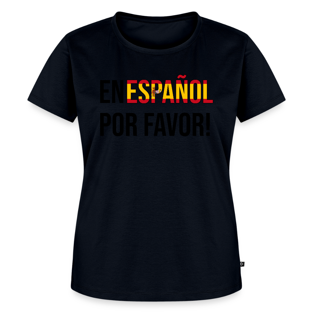 En Espanol por favor! -  Frauen Premium T-Shirt - Navy