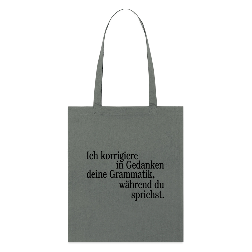 Grammatik - Bio-Stoffbeutel - Anthrazit