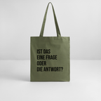 Frage?! - Bio-Stoffbeutel - Khaki