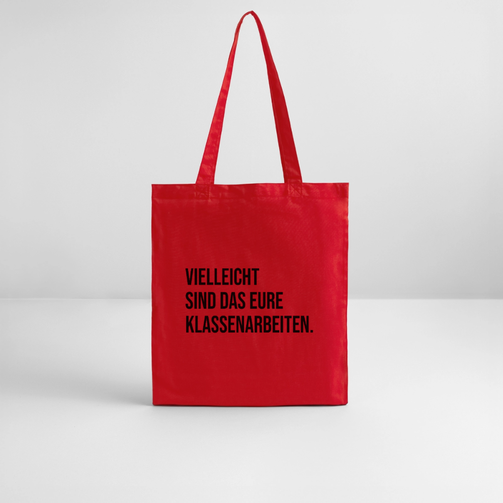 Klassenarbeiten - Bio-Stoffbeutel - Rot