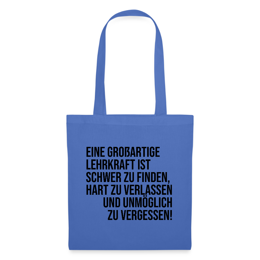 Großartige Lehrkraft - Stoffbeutel - Hellblau