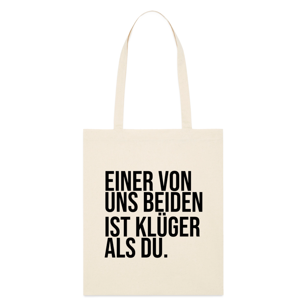 Klüger als du - Bio-Stoffbeutel - Natur