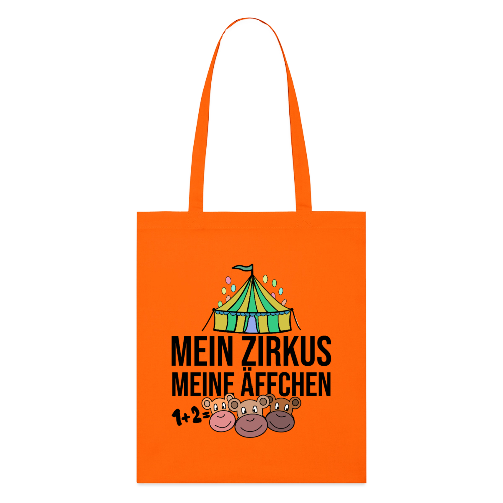 Mein Zirkus - Bio-Stoffbeutel - Tieforange