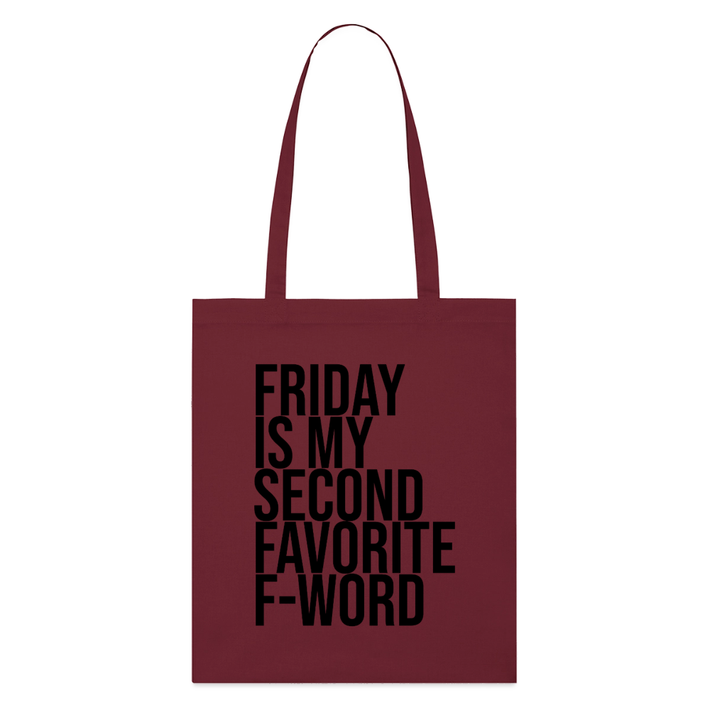 Friday - Bio-Stoffbeutel - Burgunderrot