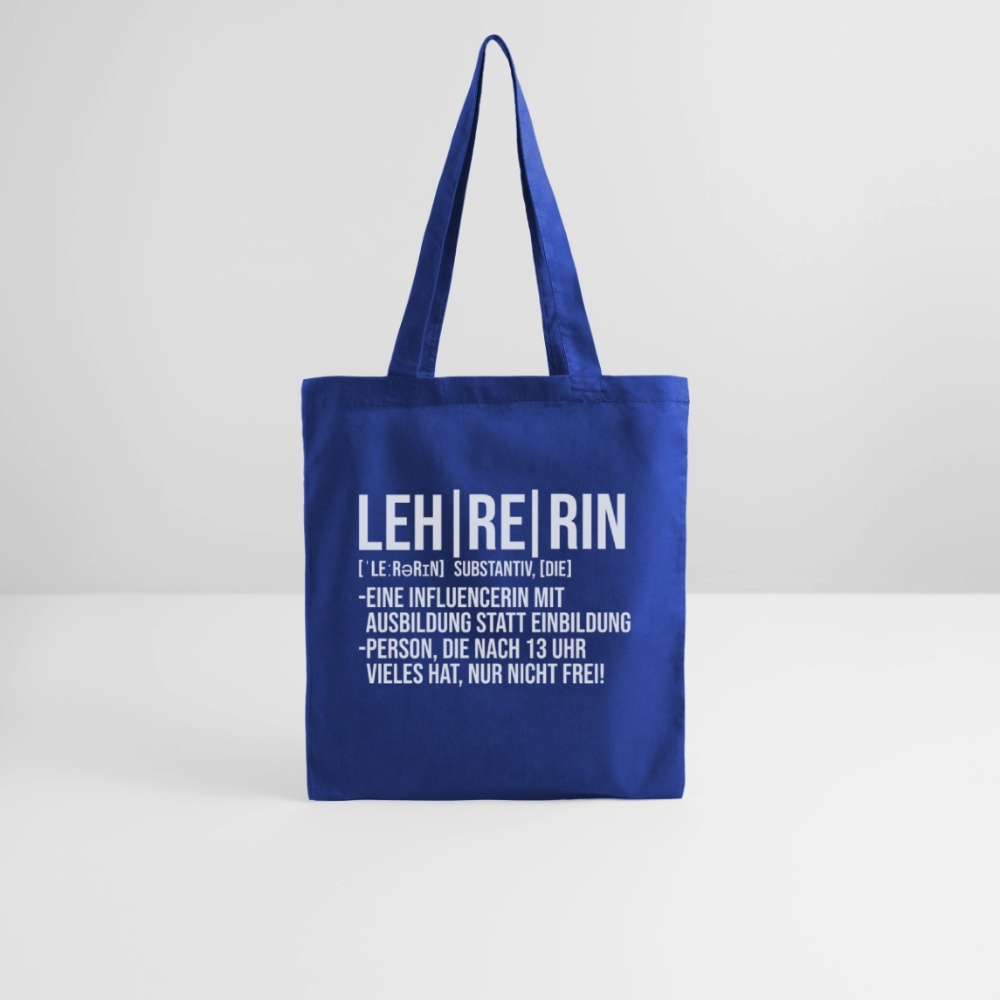 Leh-re-rin - Stoffbeutel - Royalblau