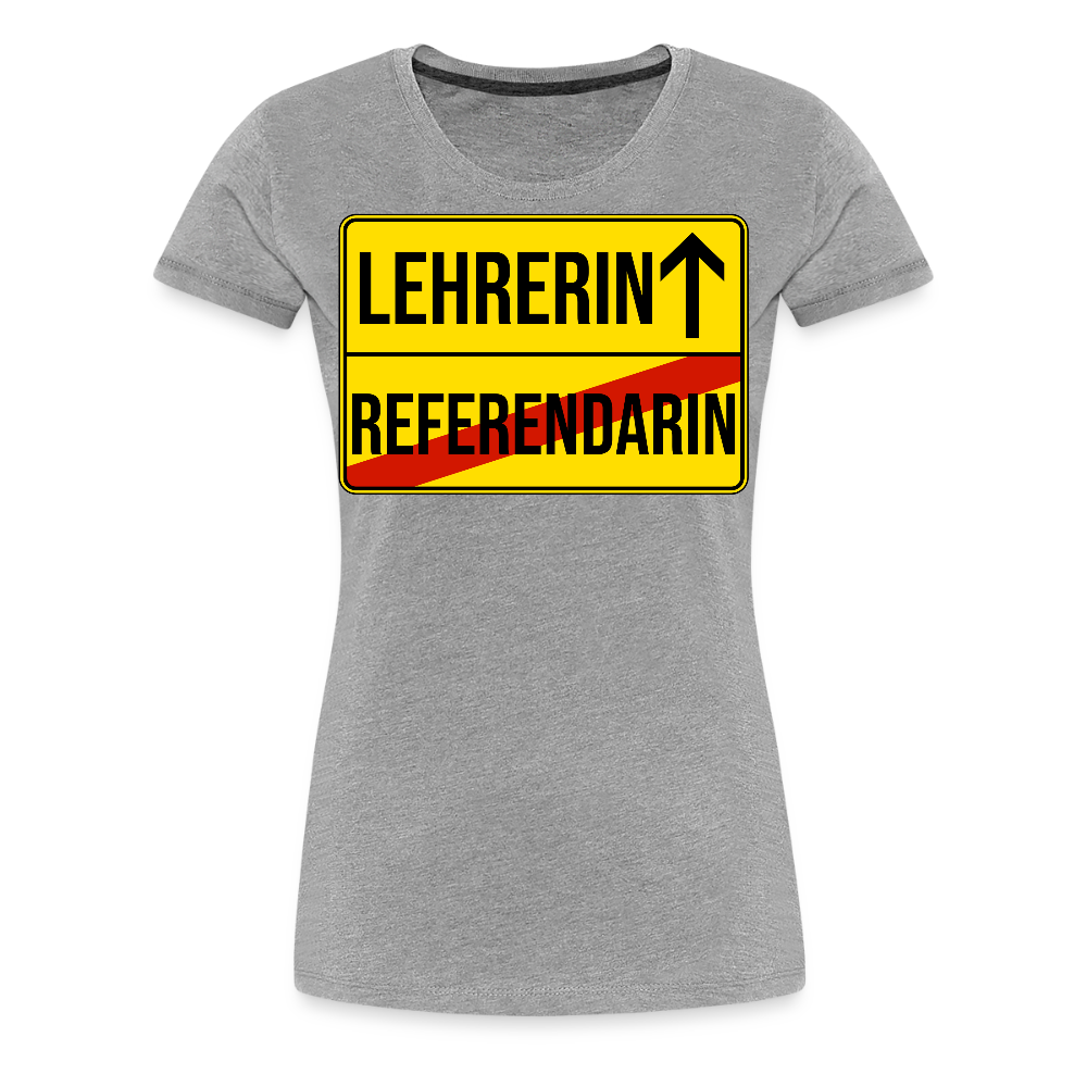 Lehrerin - Frauen Premium T-Shirt - Grau meliert