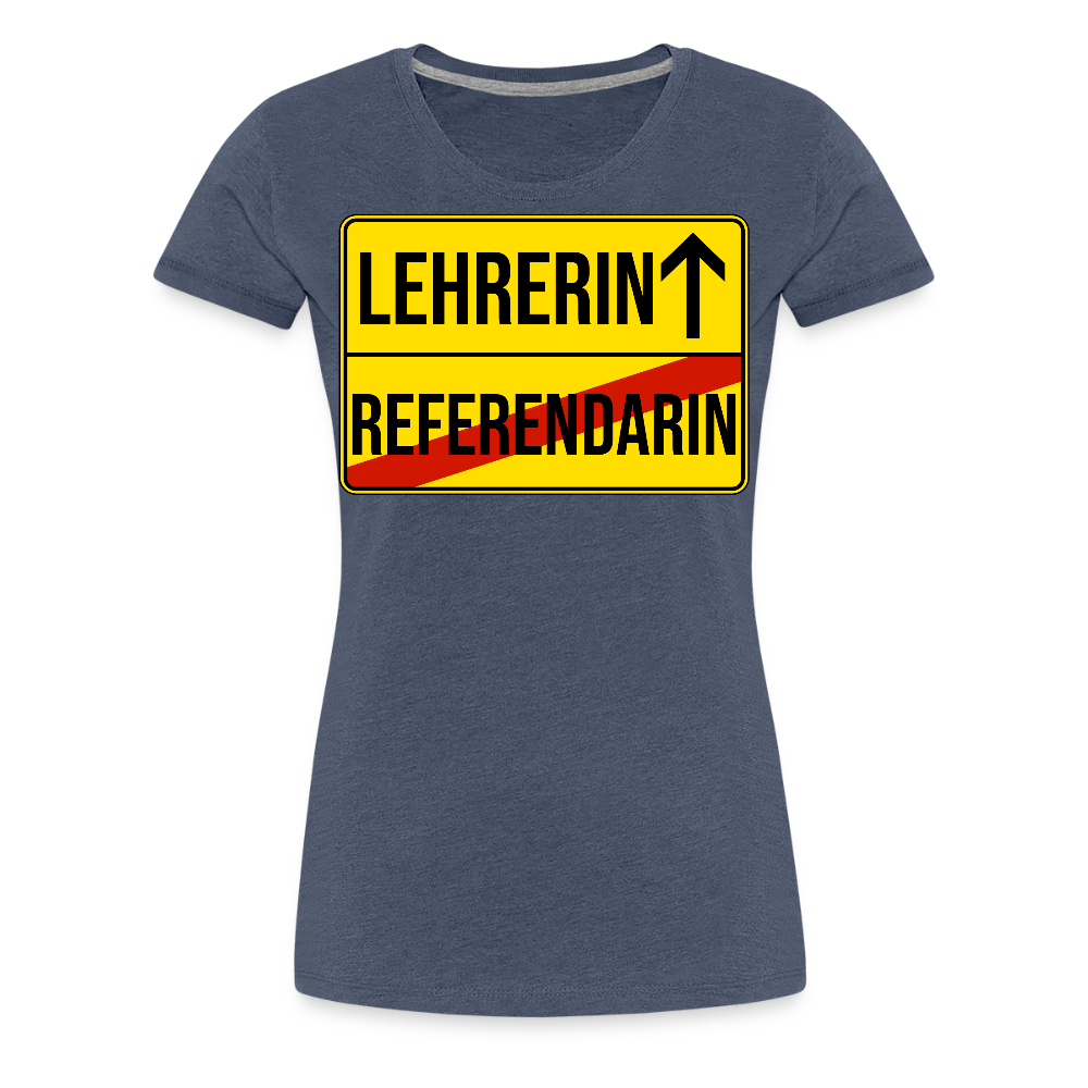 Lehrerin - Frauen Premium T-Shirt - Blau meliert