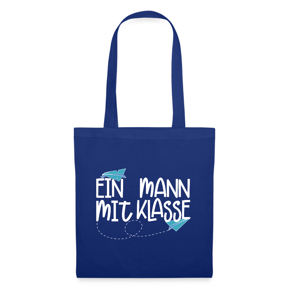 Ein Mann mit Klasse - Stoffbeutel - Royalblau