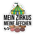 Mein Zirkus - Sticker - Mattweiß