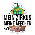 Mein Zirkus - Sticker - Mattweiß