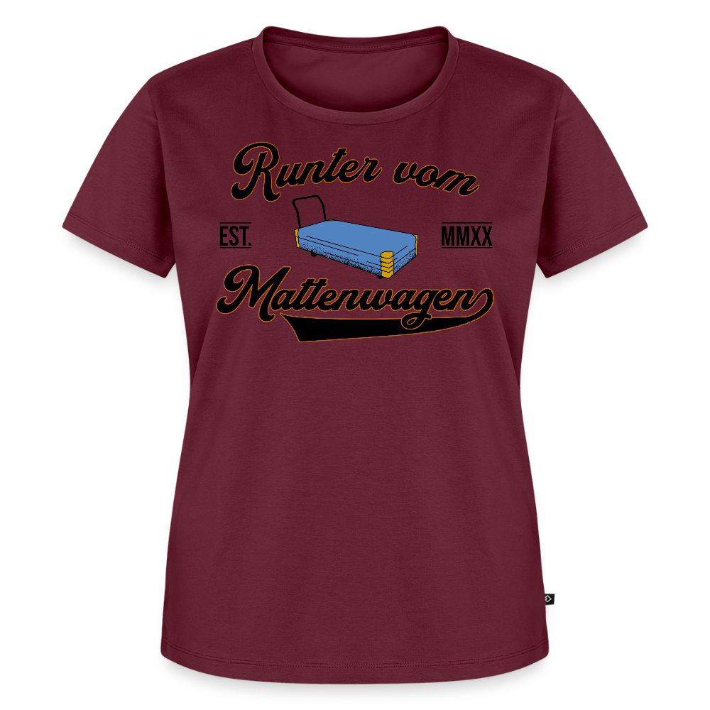 Mattenwagen - Frauen Premium T-Shirt - Burgunderrot