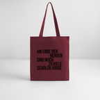 Zu viele Schüler - Bio-Stoffbeutel - Burgunderrot