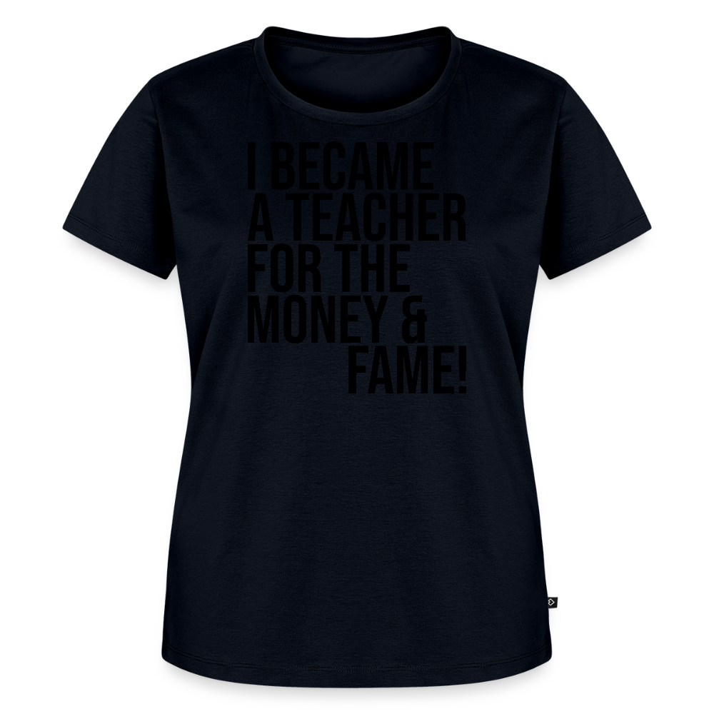 Money & Fame - Frauen Premium T-Shirt - Navy