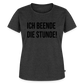 Ich beende die Stunde! - Frauen Premium T-Shirt - Anthrazit meliert