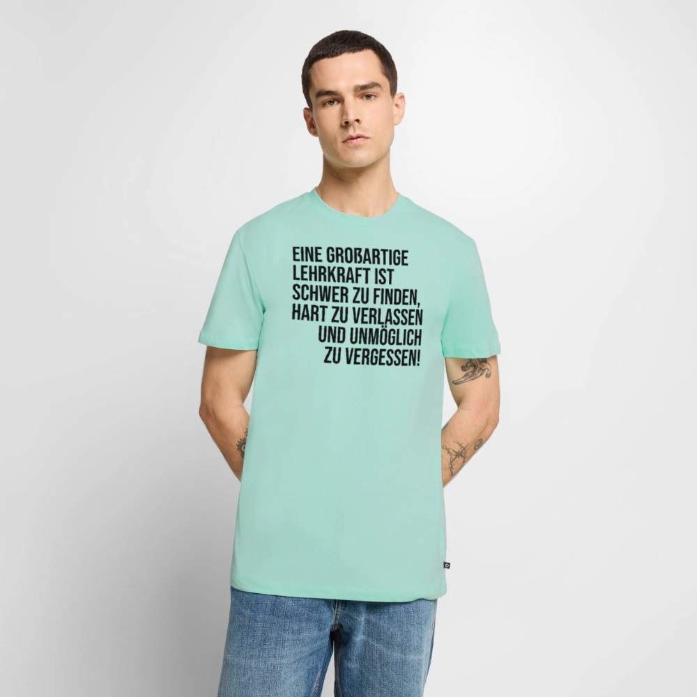 Großartige Lehrkraft - Männer Premium T-Shirt - Mint 