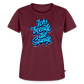 Ich beende die Stunde - Frauen Premium T-Shirt - Burgunderrot