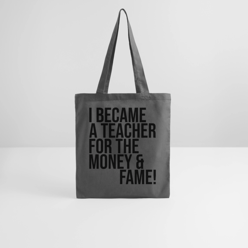Money & Fame - Stoffbeutel - Graphite