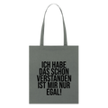Verstanden - Bio-Stoffbeutel - Anthrazit