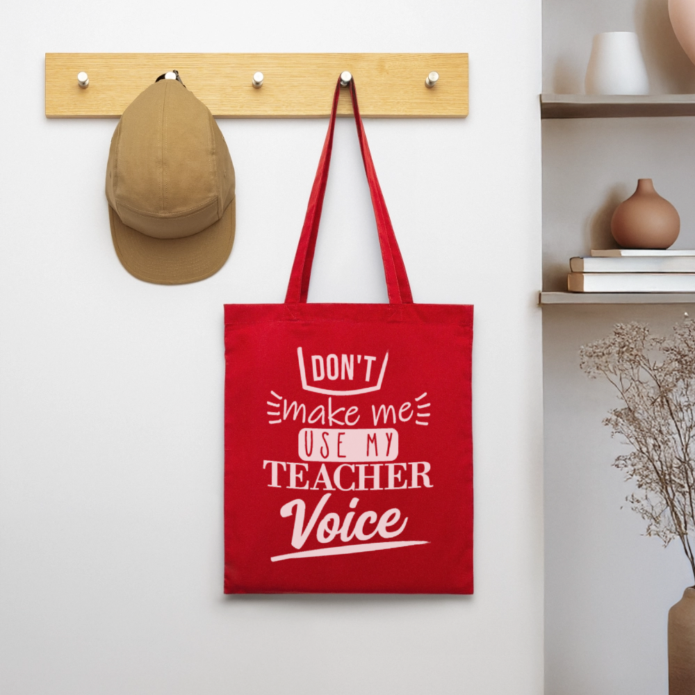 Teacher Voice - Stoffbeutel - Rot