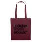 Leh-re-rin Stoffbeutel - Burgunderrot