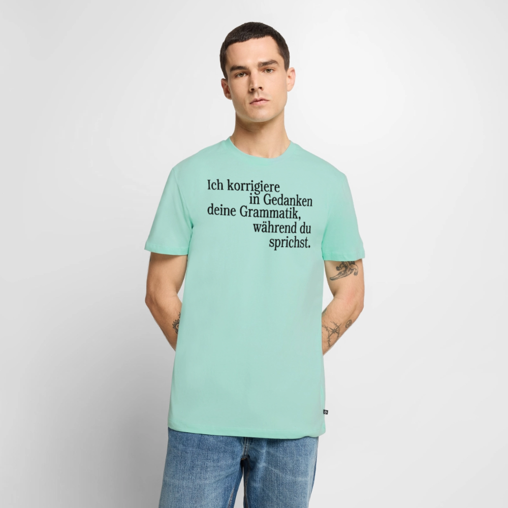 Grammatik - Männer Premium T-Shirt - Mint 