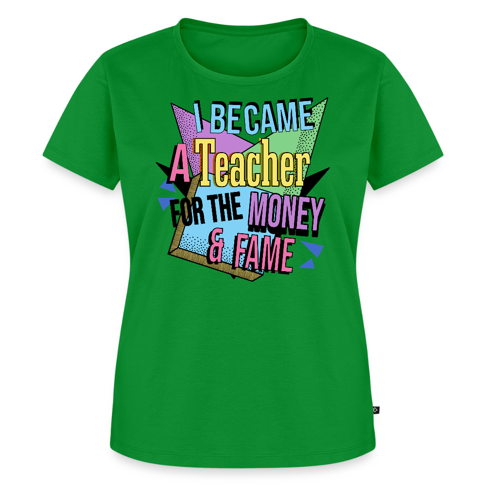 Money & Fame 90's - Frauen Premium T-Shirt - Grün