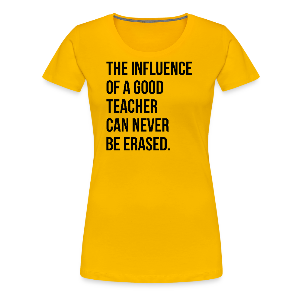 Influence - Frauen Premium T-Shirt - Sonnengelb