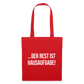 Der Rest ist Hausaufgabe - Stoffbeutel - Rot