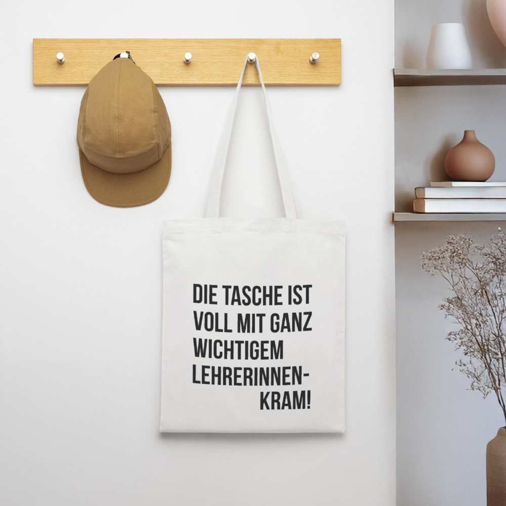Lehrerinnenkram - Stoffbeutel - Weiß