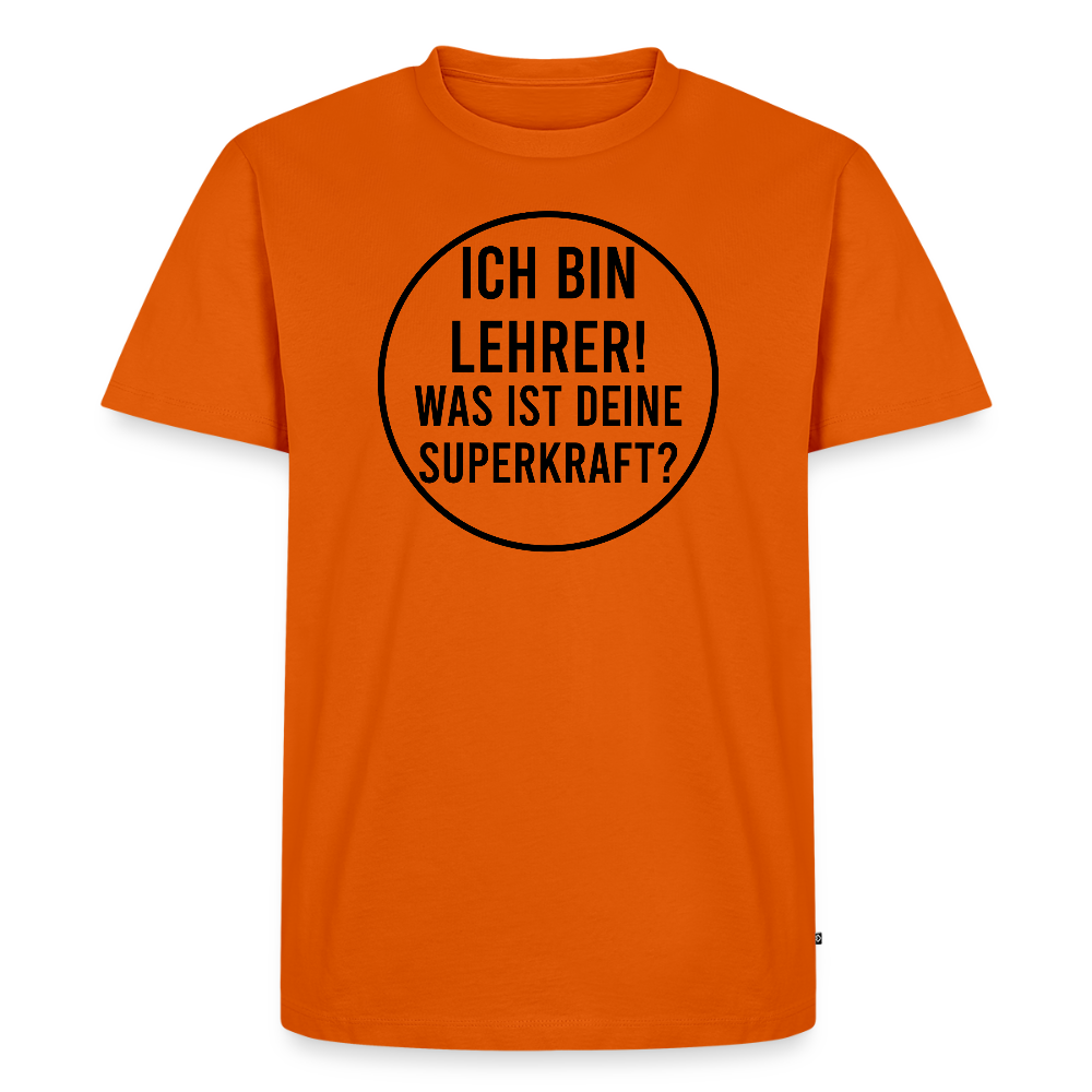 Superkraft - Männer Premium T-Shirt - Orange 