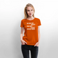 zu viele Schüler - Frauen Premium T-Shirt - Orange 