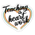 Heart Work -  Sticker - Mattweiß