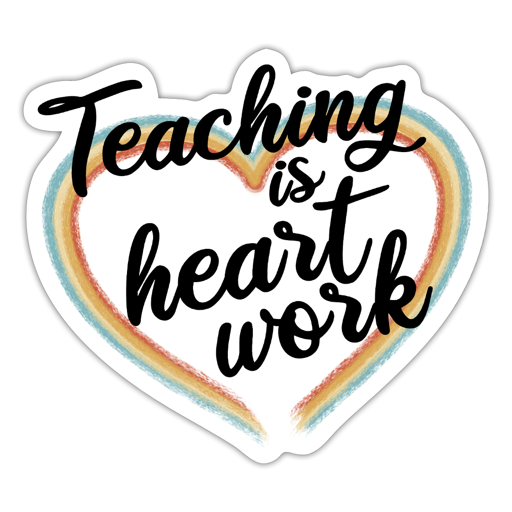 Heart Work -  Sticker - Mattweiß