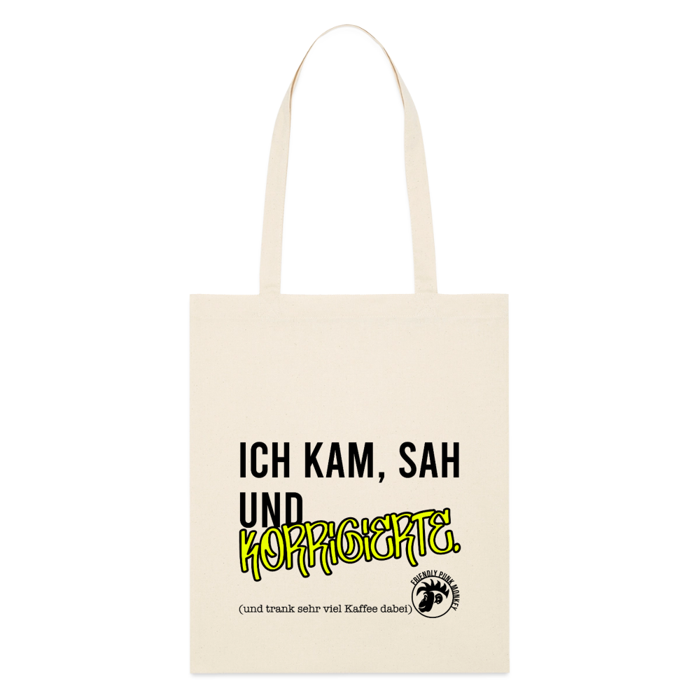 Ich kam, sah - Bio-Stoffbeutel - Natur