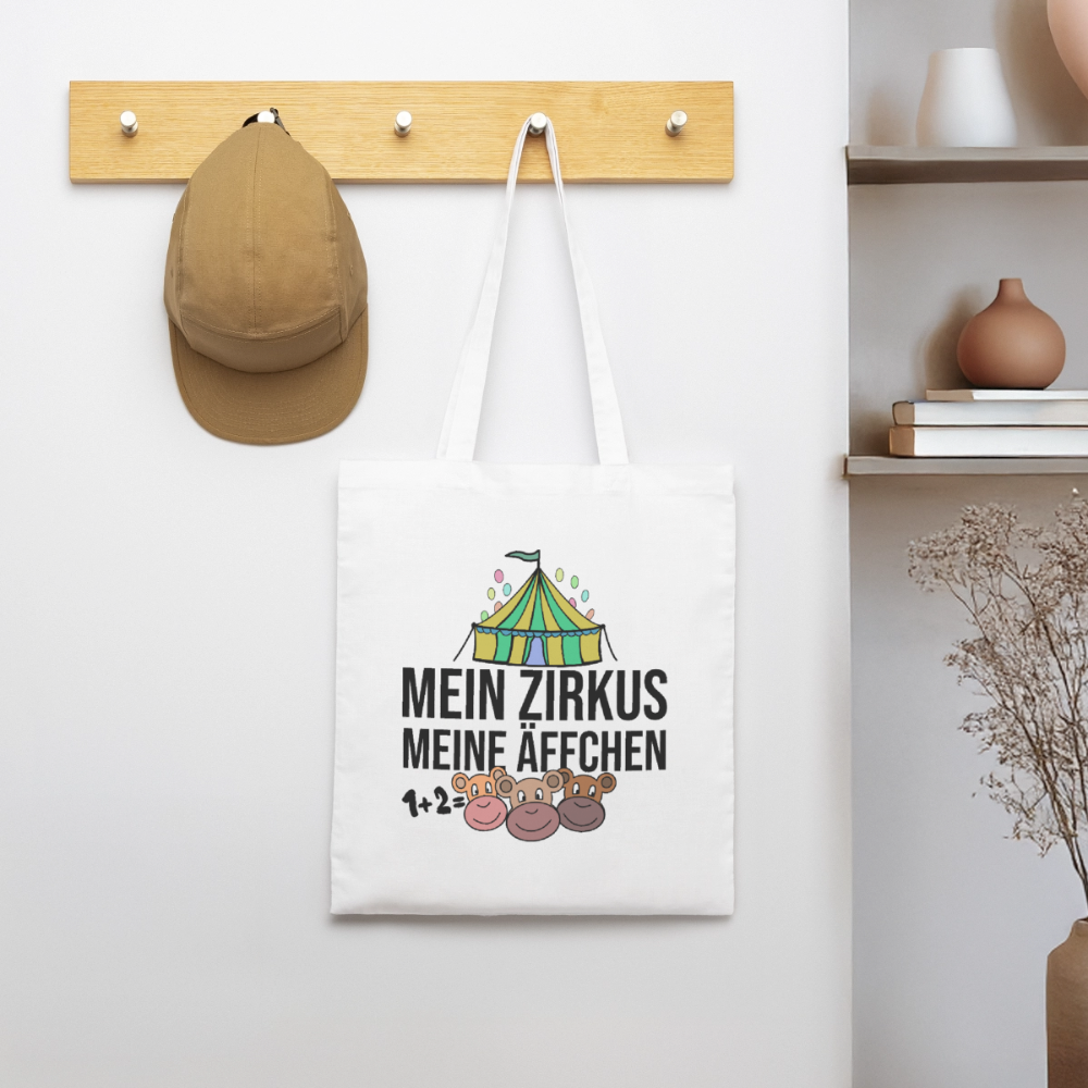 Mein Zirkus - Bio-Stoffbeutel - Weiß