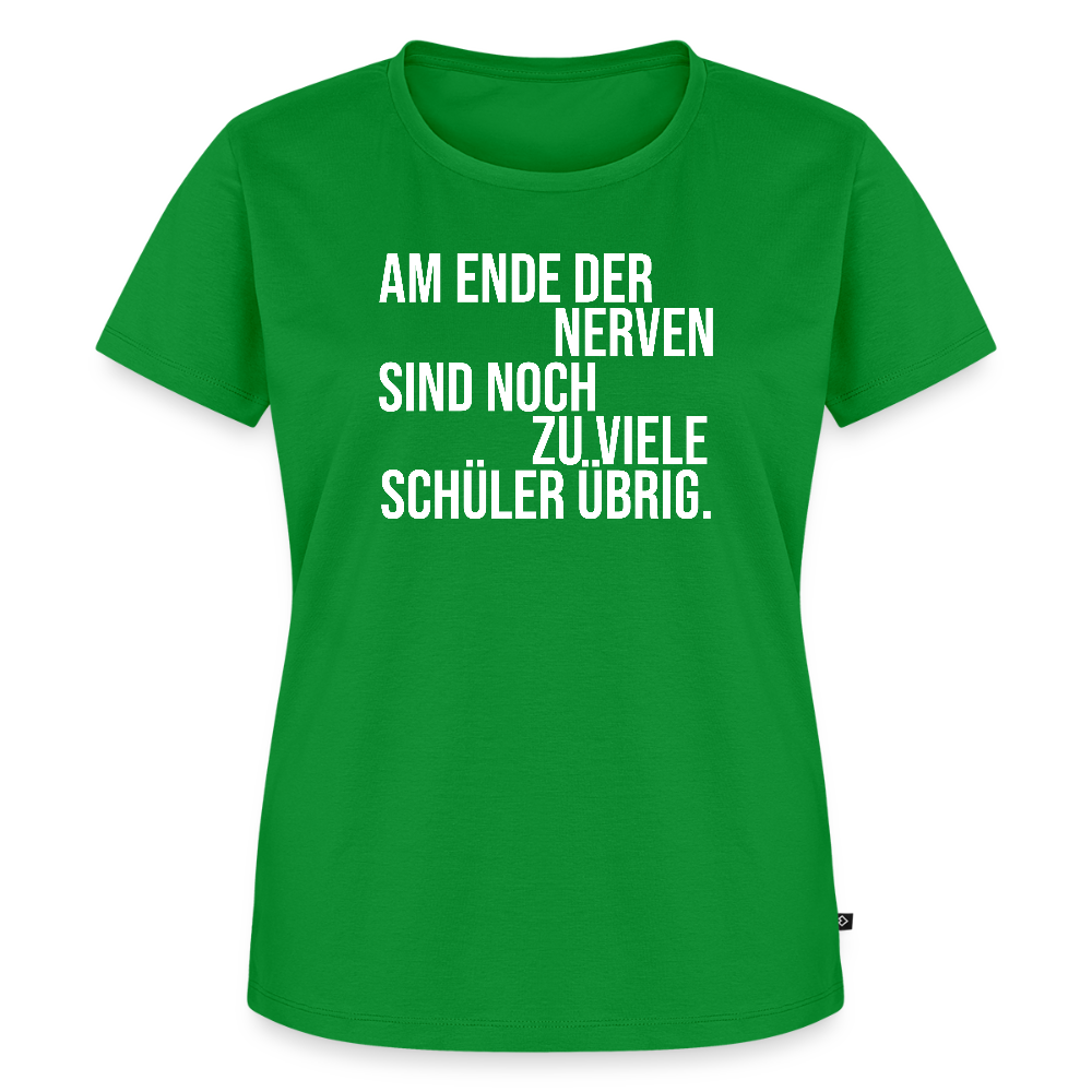 zu viele Schüler - Frauen Premium T-Shirt - Grün