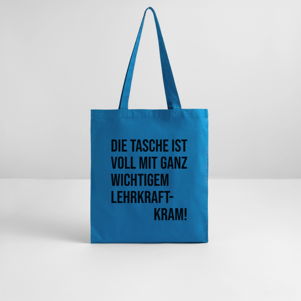 Lehrkraftkram - Bio-Stoffbeutel - Königsblau