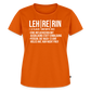 Leh-re-rin - Frauen Premium T-Shirt - Orange 