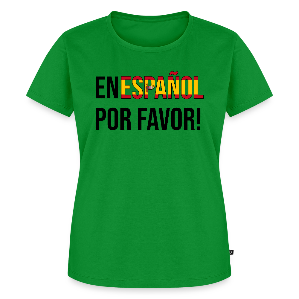 En Espanol por favor! -  Frauen Premium T-Shirt - Grün