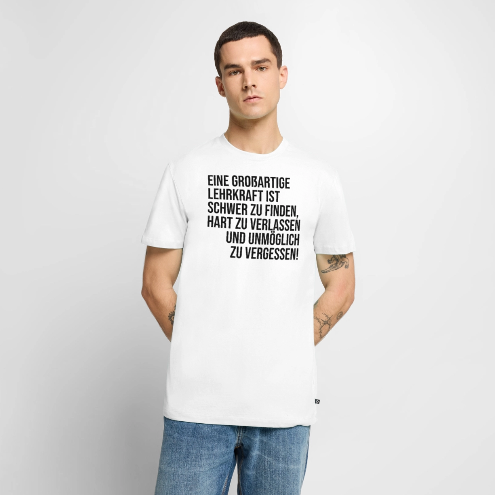 Großartige Lehrkraft - Männer Premium T-Shirt - Weiß