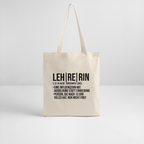 Lehrerin - Bio-Stoffbeutel - Natur