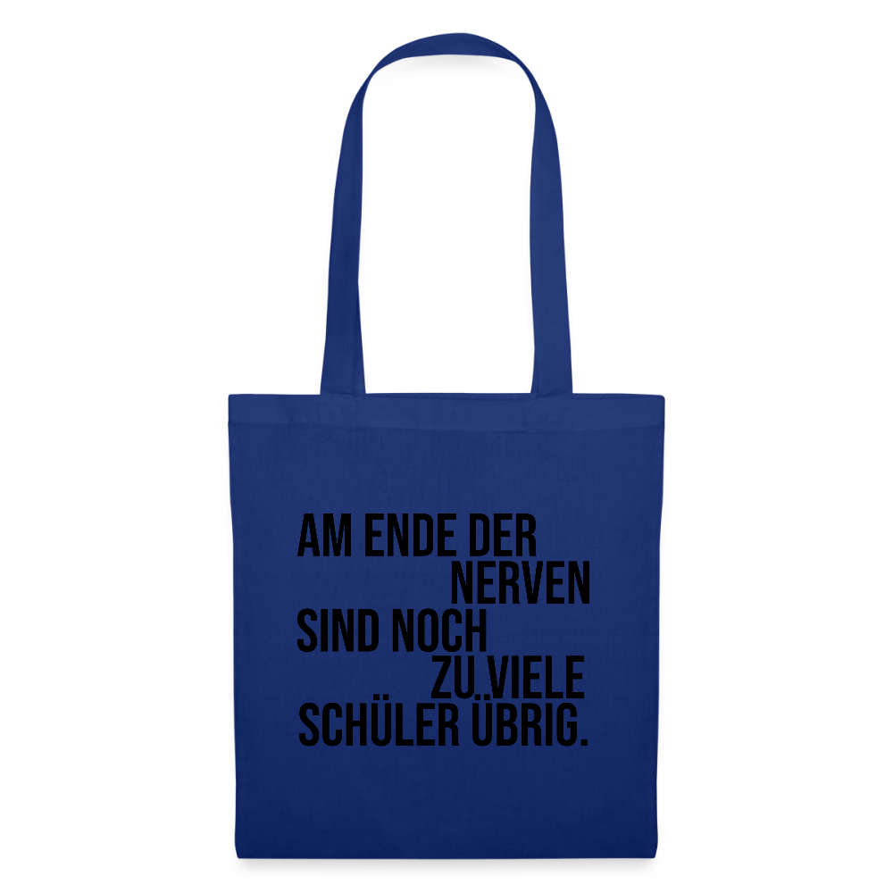 Zu viele Schüler - Stoffbeutel - Royalblau