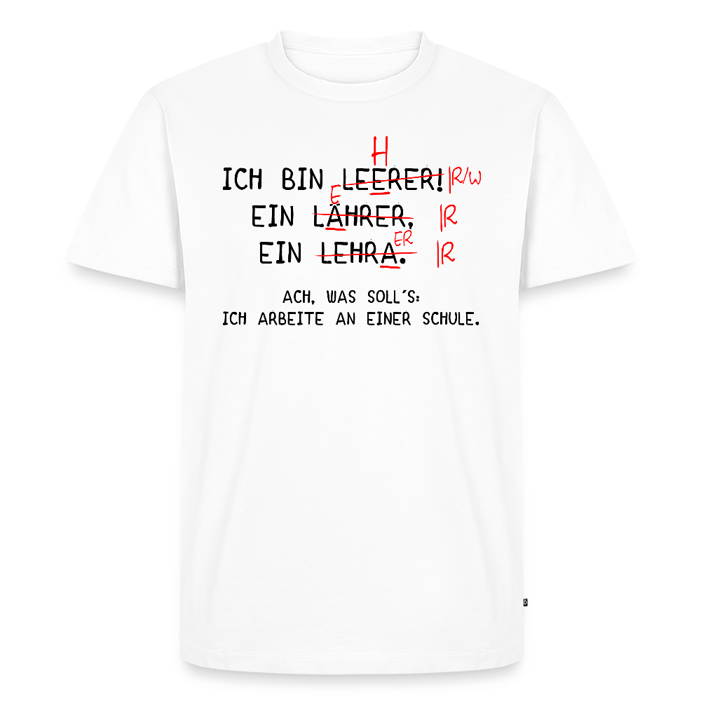 Ich bin Leerer. - Männer Premium T-Shirt - Weiß