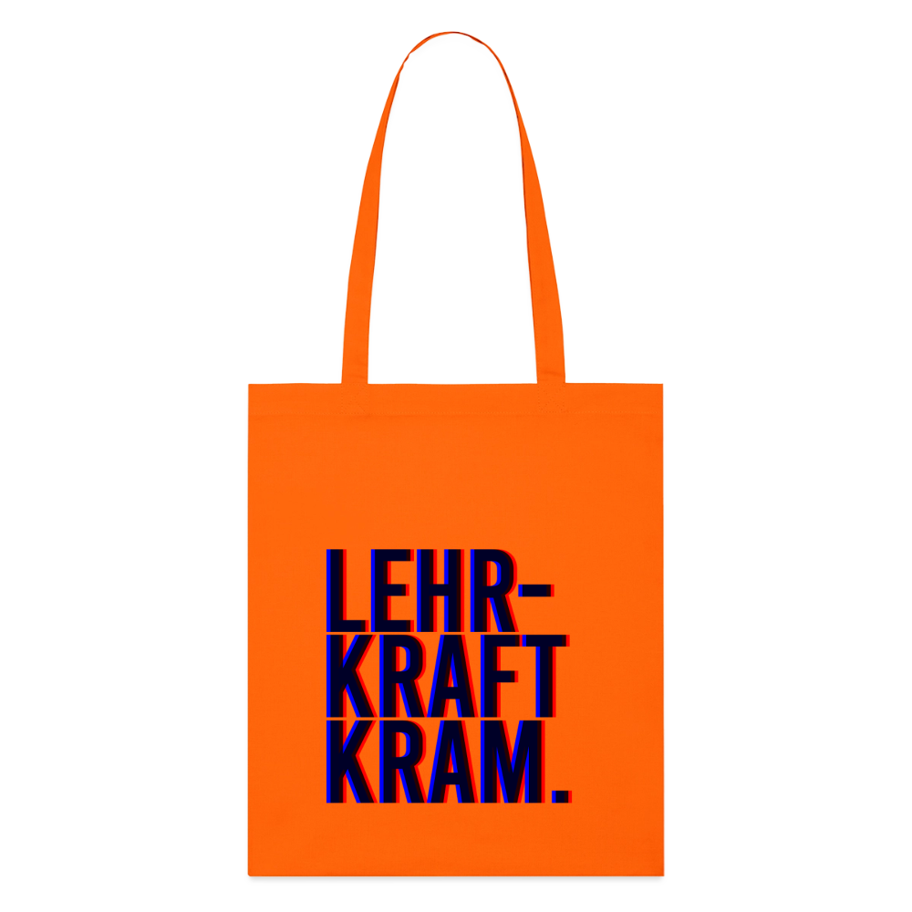 Lehrkraftkram -  Bio-Stoffbeutel - Tieforange