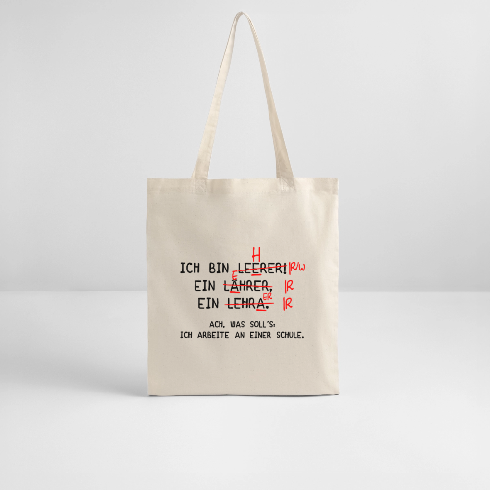 Lehrer - Bio-Stoffbeutel - Natur