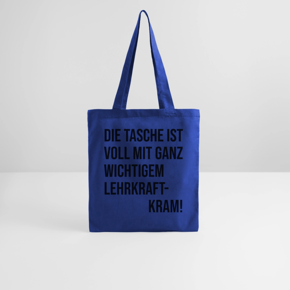 Lehrkraftkram - Stoffbeutel - Royalblau