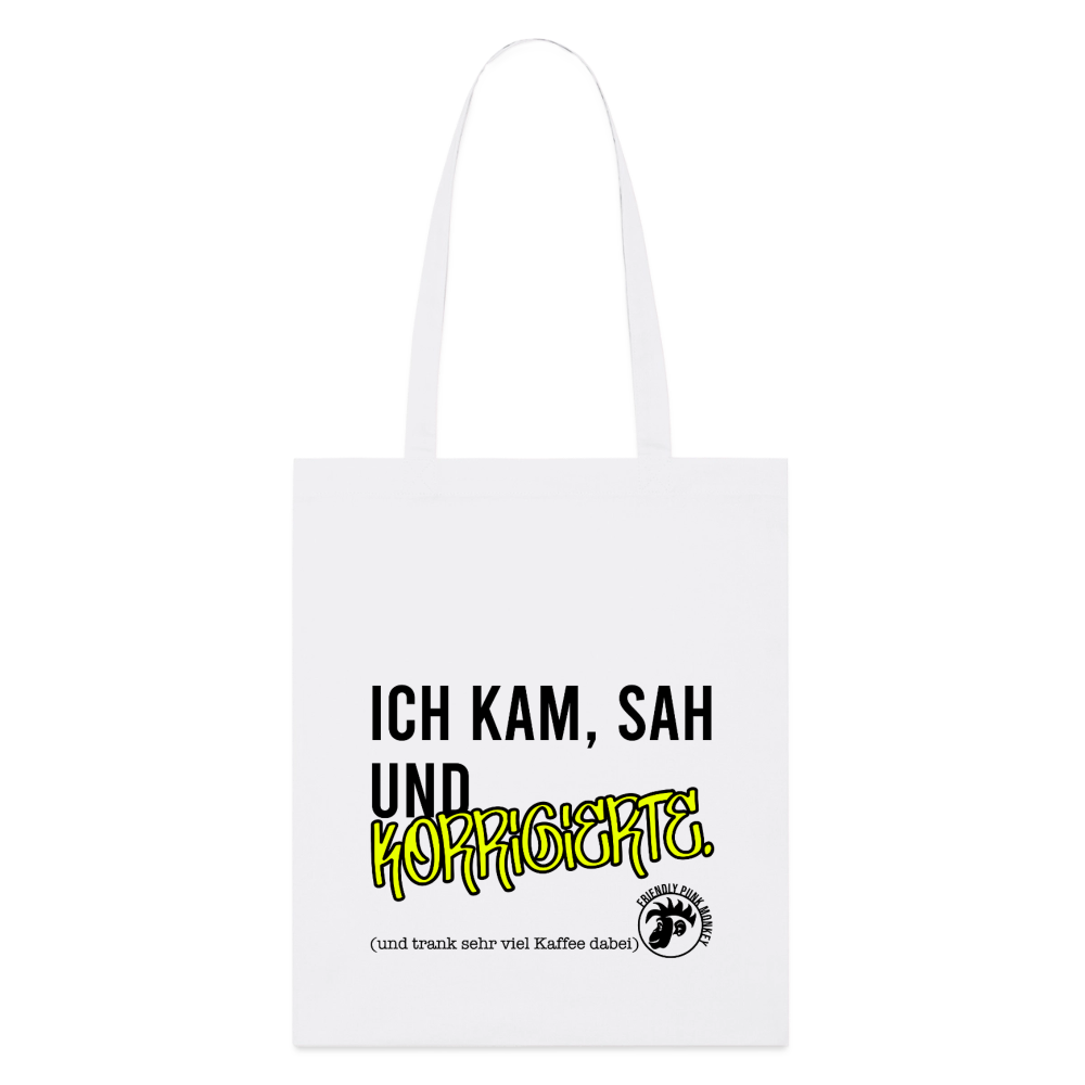 Ich kam, sah - Bio-Stoffbeutel - Weiß