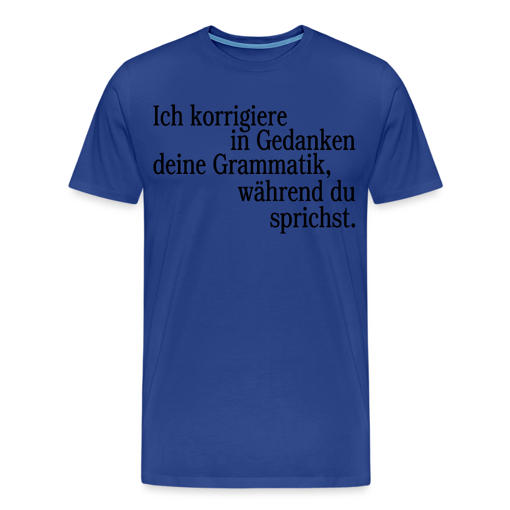 Grammatik - Männer Premium T-Shirt - Königsblau