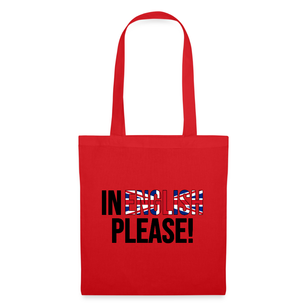 In english please! - Stoffbeutel - Rot